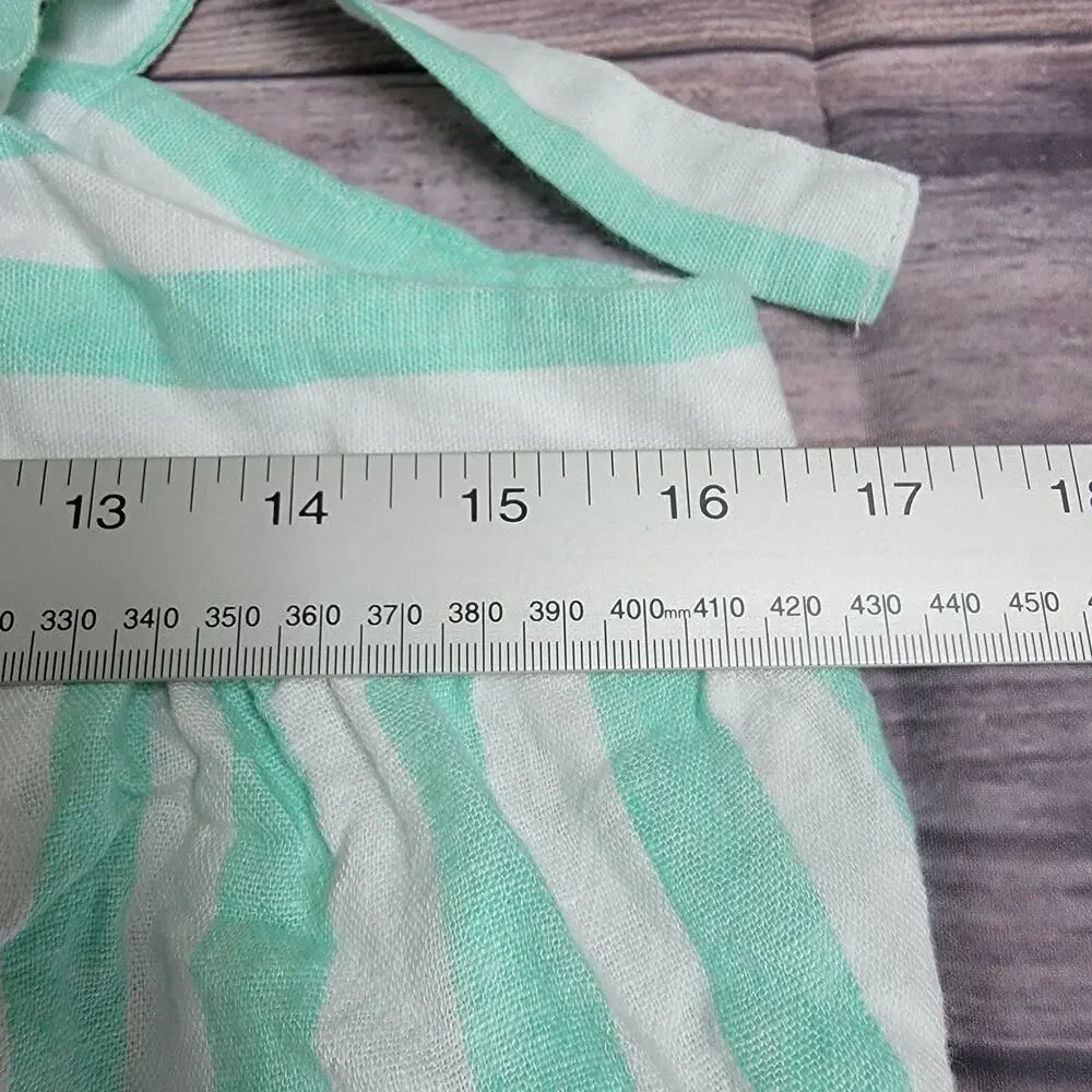 Stoney Clover Lane X Target Green Striped Tie Strap Tank Top Size Medium - Picture 3 of 9